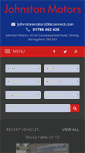 Mobile Screenshot of johnstonmotors.co.uk