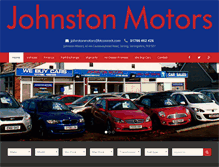 Tablet Screenshot of johnstonmotors.co.uk